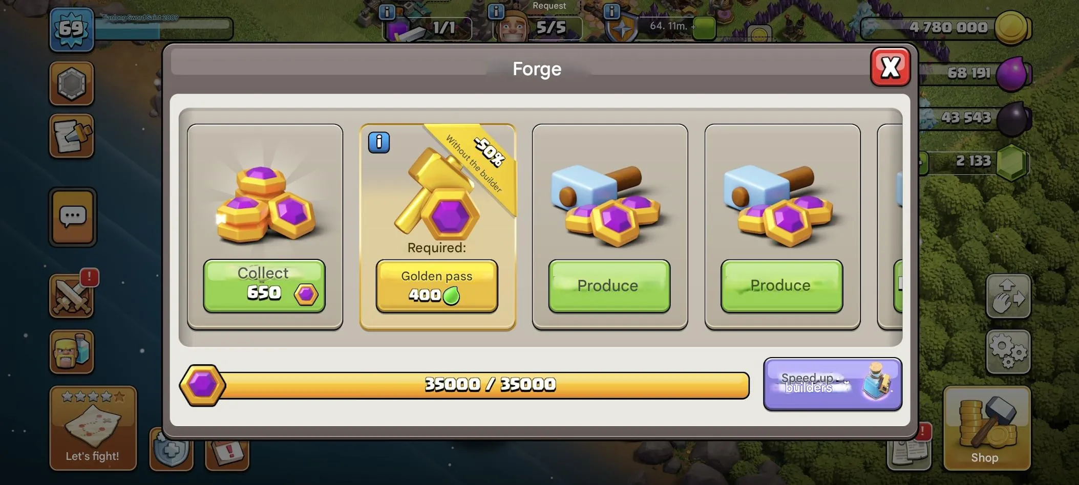 COC572 TH16 Heroes 23/22/15/12/10 5 Builders 2000 Gems Lots of Items Nickname Change 